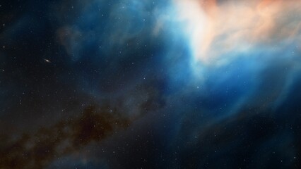 nebula gas cloud in deep outer space
