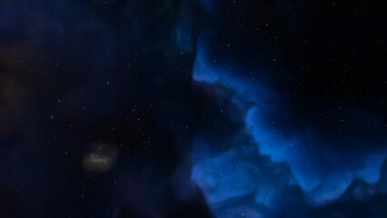 Naklejka na ściany i meble nebula gas cloud in deep outer space 