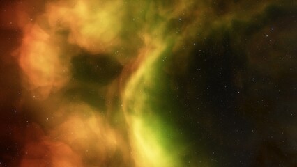 nebula gas cloud in deep outer space
