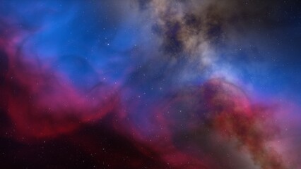 nebula gas cloud in deep outer space
