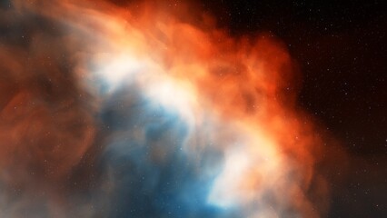 nebula gas cloud in deep outer space
