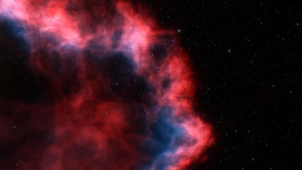 Space of night sky with cloud and stars
