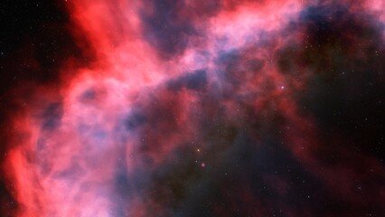 Space of night sky with cloud and stars
