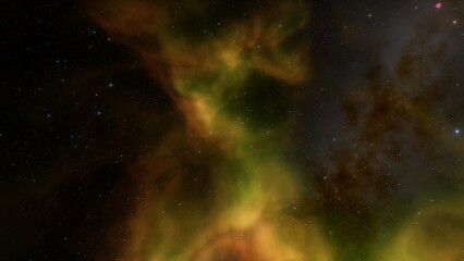 Space of night sky with cloud and stars
