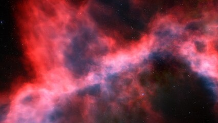 Space of night sky with cloud and stars
