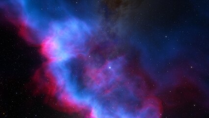 Universe filled with stars, nebula and galaxy
