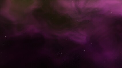 Cosmic background with a blue purple nebula and stars
