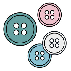 Arts and Crafts supply buttons