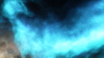 Fototapeta premium Space nebula, for use with projects on science, research, and education. Illustration 