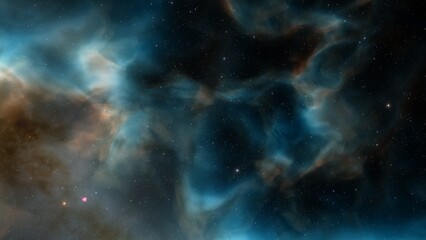 Fototapeta premium bright nebula, nebula in space, majestic red-purple nebula, beautiful space background 3D render 