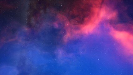 red-violet nebula in outer space, horsehead nebula, unusual colorful nebula in a distant galaxy, red nebula 3d render
