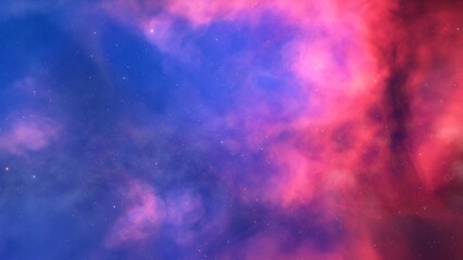 red-violet nebula in outer space, horsehead nebula, unusual colorful nebula in a distant galaxy, red nebula 3d render
