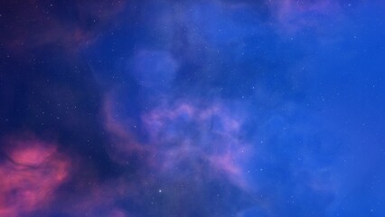 red-violet nebula in outer space, horsehead nebula, unusual colorful nebula in a distant galaxy, red nebula 3d render
