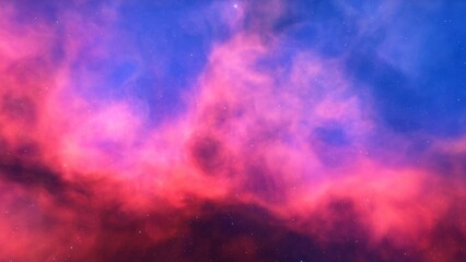 red-violet nebula in outer space, horsehead nebula, unusual colorful nebula in a distant galaxy, red nebula 3d render
