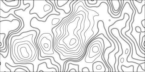 Topographic map background geographic line map with elevation assignments. Modern design with White background with topographic wavy pattern design.paper texture Imitation of a geographical map shades