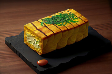 Nutritious Japanese Tamagoyaki food