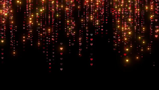 simple romantic heart strings pattern background