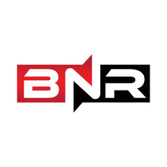BNR Monogram Initial Letters Logo Design