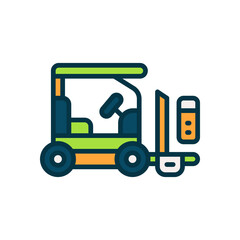 forklift icon for your website, mobile, presentation, and logo design.