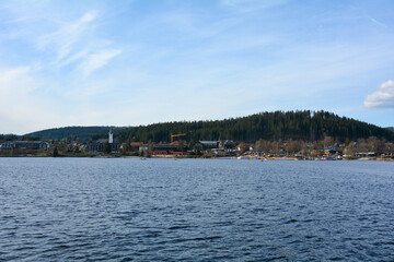 On the Titisee overlooking the village of Neustadt