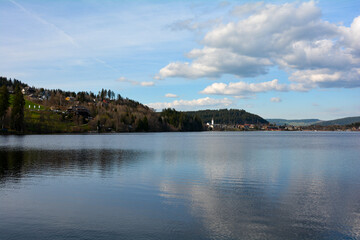 On the Titisee overlooking the village of Neustadt