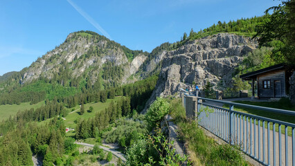 Fototapeta premium Bergpanorama bei Sonthofen 