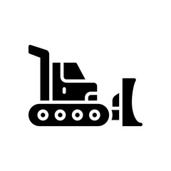 bulldozer icon for your website, mobile, presentation, and logo design.