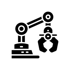 machine arm icon for your website, mobile, presentation, and logo design.