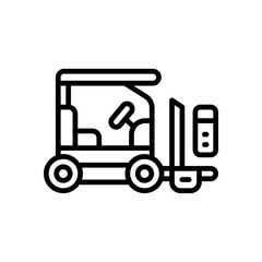 forklift icon for your website, mobile, presentation, and logo design.