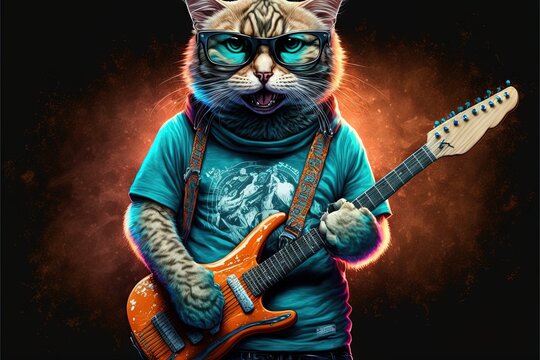 Cat Guitar Images – Browse 6,351 Stock Photos, Vectors, and Video