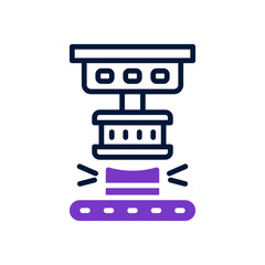 press machine icon for your website, mobile, presentation, and logo design.