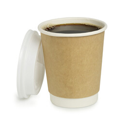blank paper cup of coffee isolated - 563095548