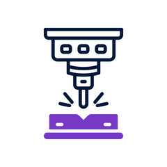 laser cutting icon for your website, mobile, presentation, and logo design.