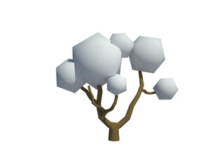 cartoon tree isolated - 563097700