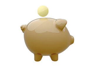 piggy bank with coin - 563097740