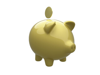 piggy bank with coin - 563097746