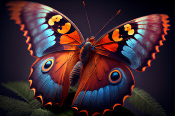 Butterfly created using MidJourney generative AI