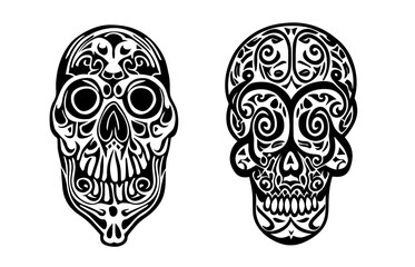 Skull Illustration Set
