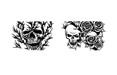 Skull Illustration Set