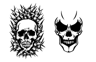 Skull Illustration Set