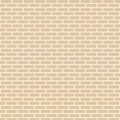 Brick wall, background. Historical flat vector brick wall. Vector illustration.