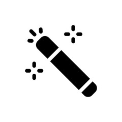 magic wand glyph icon