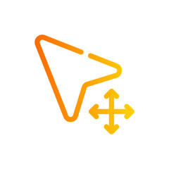 Fototapeta premium cursor gradient icon