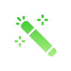 magic wand flat gradient icon