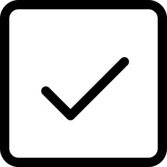 Checkbox mark tick icon