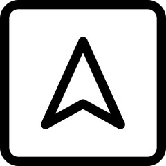 Navigation arrow GPS direction icon