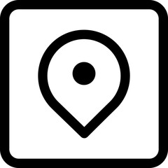 Map pin location mark icon