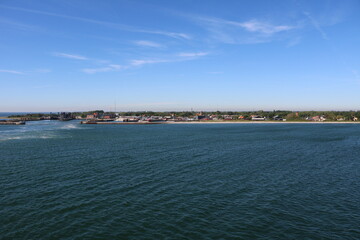 Leaving Gedser at Baltic Sea Denmark