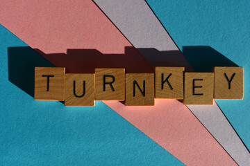 Turnkey, word as banner headline