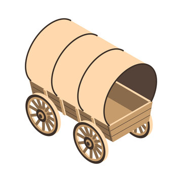 Wagon Isometric Icon